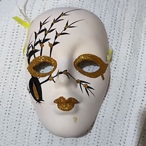 Hand-painted ceramic mask